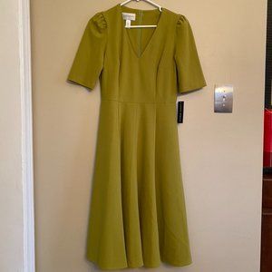 (NWT) Donna Morgan V-Neck Fit and Flare Dress (Size 4)